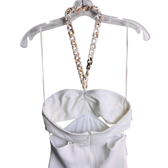ZARA Midi Cut Out Halter Chain Detail XS NWT - Picture 8 of 12